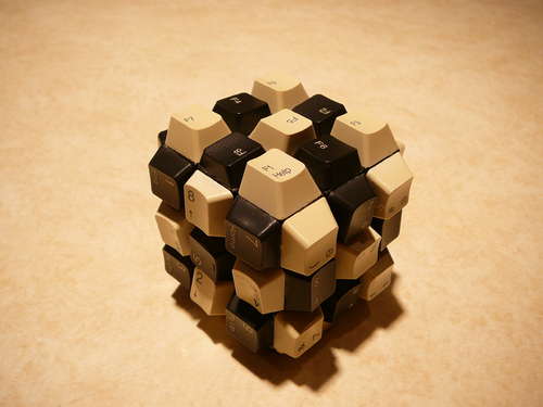 Computer Keyboard Rubik's Cube
