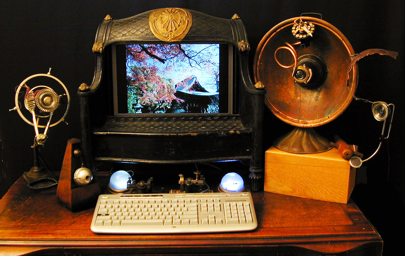 Steampunk Webcam from an Old Heater