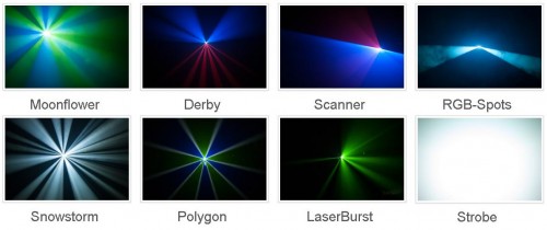 Make a Laser Light style show with a Projector and MusicBeam