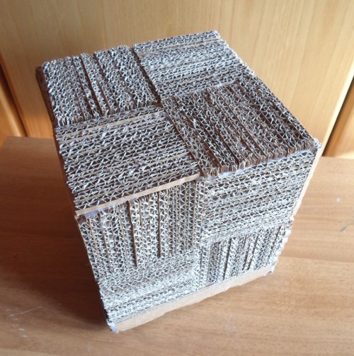Cardboard Cube Lamp