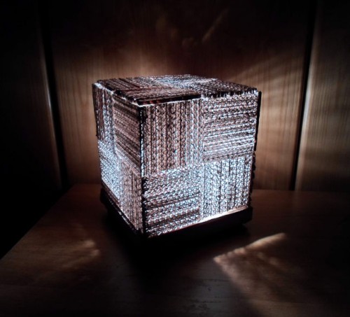 Cardboard Cube Lamp_2