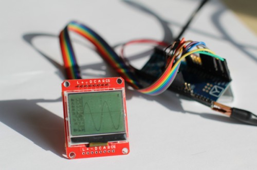 Arduino LCD Oscilloscope