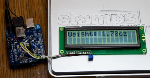 Hacked Stamps.com Scale Displays Weight