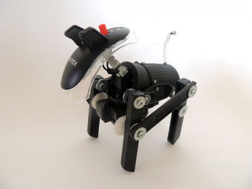 Robo-Dog made from Scrap Electronics