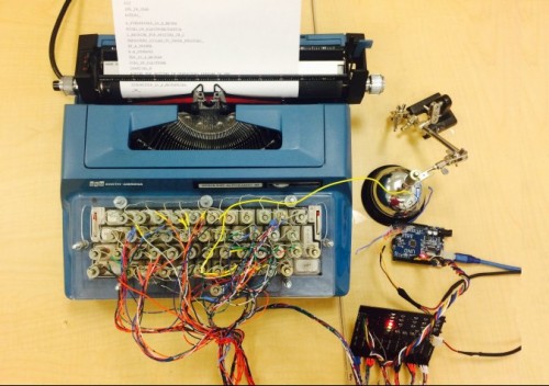 Computer Printer made from a Typewriter